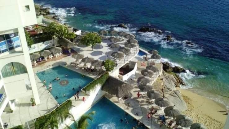 أكابولكو Suite En Torres Gemelas A Pie De Playa 611 المظهر الخارجي الصورة